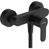 Baterie wannowe i prysznicowe - Bateria prysznicowa Czarna Stamis Hansgrohe - miniaturka - grafika 1