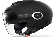 Kaski motocyklowe - Airoh Męski kask HE11, czarny, L - miniaturka - grafika 1
