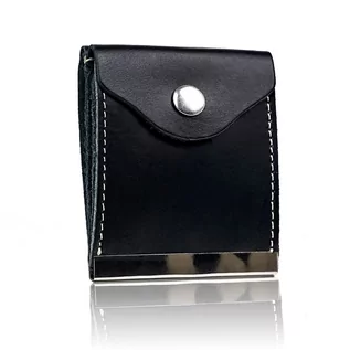 Portfele - Prostokątna banknotówka czarna HG005 BLACK - grafika 1