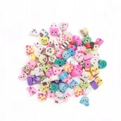 Dekoratorstwo - Koraliki z glinki polimerowej zwierzątka kolorowe DIY 100 szt - miniaturka - grafika 1