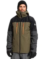 Kurtki narciarskie - Quiksilver Kurtka narciarska w kolorze khaki - miniaturka - grafika 1