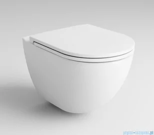 Vitalle Lukka miska WC wisząca bezkołnierzowa z deską wolnoopadającą 541204111187K1VL - Kompakty WC - miniaturka - grafika 1