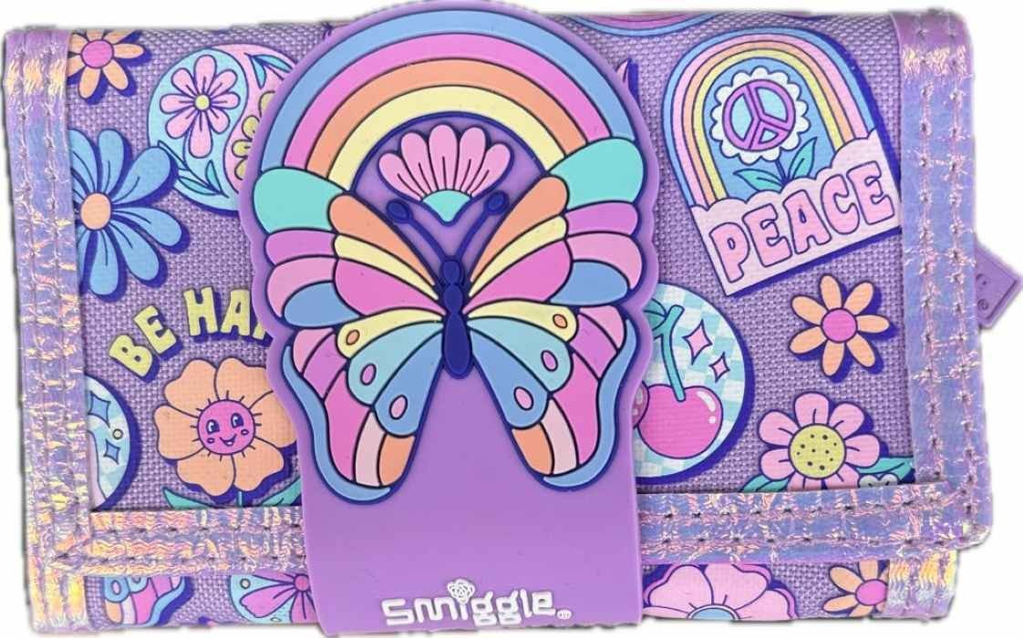 Smiggle- portfel motyl z kwiatkami