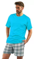 Piżamy damskie - Bawełniana PIŻAMA MĘSKA z krótkim rękawem 2379/27 Sesto Senso-XL - miniaturka - grafika 1
