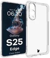 Etui i futerały do telefonów - Bizon Elastyczne etui Case Salpa do Galaxy S25 Edge, przezroczyste - miniaturka - grafika 1