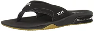 Klapki i japonki męskie - Reef Fanning japonki męskie, Czarny Black Silver Bls, 40 EU - miniaturka - grafika 1