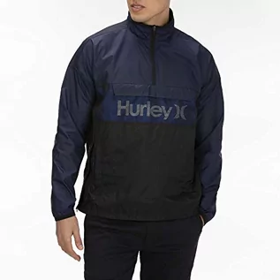 Kurtki męskie - Hurley męska kurtka M Siege Anorak niebieski Obsidian L CI2656 - grafika 1