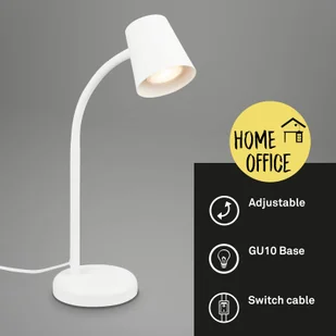 Briloner Lampa stołowa Skriva, oprawa GU10, biała - Lampy stojące - miniaturka - grafika 5