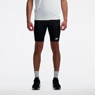 Spodenki męskie - Spodenki męskie New Balance MS33283BK  czarne - miniaturka - grafika 1