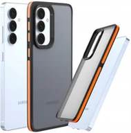 Etui i futerały do telefonów - Etui Do Samsung Galaxy S24 FE Matowe, Pomarańczowa Ramka, Bumper, Plecki - miniaturka - grafika 1