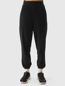 Spodnie damskie - 4F Spodnie dresowe joggery damskie 4FRSS24TTROF1054-20S Czarny Roz. XS - miniaturka - grafika 1