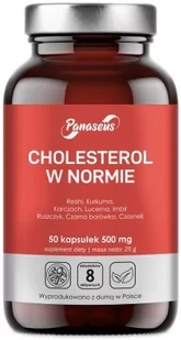 Panaseus Cholesterol w normie 500 mg 50 kapsułek (5904194062439) - Suplementy naturalne - miniaturka - grafika 1