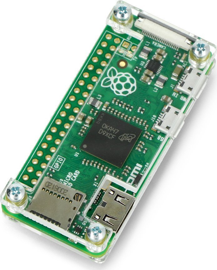 Gravlaser Obudowa Raspberry Pi Zero - Fluo Open - przezroczysta}