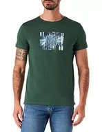 Koszulki męskie - Pepe Jeans Męski T-shirt Sherlock, 682forest Green, XS - miniaturka - grafika 1
