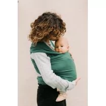 Boba Chusta do noszenia dziecka Wrap Organic - butelkowa zieleń - Chusty do noszenia dzieci - miniaturka - grafika 1