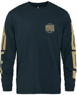 Koszulki męskie - t-shirt HORSEFEATHERS TALL TYPO LS T-SHIRT Pond - miniaturka - grafika 1