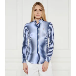 POLO RALPH LAUREN Koszula Slim Fit knit oxford - Koszule damskie - miniaturka - grafika 1