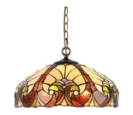 Lampy sufitowe - Prezent 1700 - Żyrandol na łańcuchu TIFFANY XX 2xE27/60W/230V - miniaturka - grafika 1