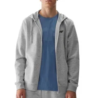 Bluzy męskie - Bluza 4F WSS24TSWSM095127M - szara - miniaturka - grafika 1