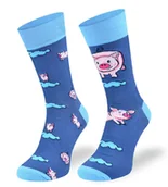 Skarpetki męskie - Kolorowe asymetryczne skarpetki, Świnki, 35/38 - miniaturka - grafika 1