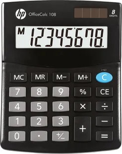 Kalkulator biurowy HP-OC 108/INT BX, 8 cyfr, 125x101x33mm, Czarny - Kalkulatory - miniaturka - grafika 1