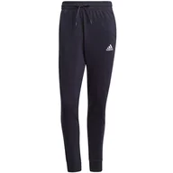 Spodnie męskie - Spodnie męskie adidas Essentials Single granatowe GK9259-M - miniaturka - grafika 1
