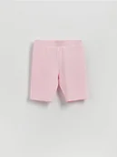 Spodnie i spodenki dla dziewczynek - Reserved - Szorty kolarki - różowy - miniaturka - grafika 1