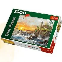 Trefl Puzzle 33044 Zachód nad skalistym wybrzeżem 3000 elementów)