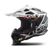 Kaski motocyklowe - Kask Cross LS2 MX700 Subverter Evo II Stomp Biały/Czarny PołyskXS - miniaturka - grafika 1