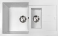 Zlewozmywaki - Zlew PLADOS ELEGANCE 78.15 MLECZNY (white 58) (AM781558) - miniaturka - grafika 1