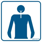 Systemy ekspozycyjne i znaki informacyjne - RE017 LARYNGOLOGIA, PN - PŁYTA PCV 1MM; (100X100MM) - miniaturka - grafika 1