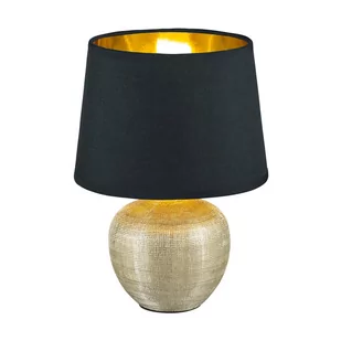 Czarna lampa stołowa z ceramiki i tkaniny Trio Luxor, wys. 26 cm - Noże stołowe - miniaturka - grafika 1