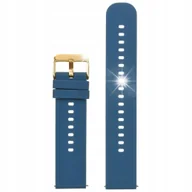 Akcesoria do zegarków - Pasek gumowy do zegarka U27 - granatowy/złoty - 20mm +TELESKOPY - miniaturka - grafika 1