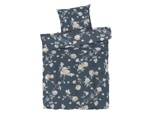 LIVARNO home Pościel z mikrowłókna satynowego, 140 x 200 cm (Granatowy) - Pościel LIVARNO home Pościel z mikrowłókna satynowego, 140 x 200 cm (Granatowy) - Pościel - miniaturka - grafika 1