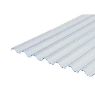 Płyta PVC przeźroczysta TRAPEZ 70/18 900 x 2000 x 0,8 mm - Pokrycia dachowe - miniaturka - grafika 1