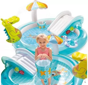 Basen ogrodowy ze zjeżdżalnią dla dzieci KROKODYL 207x170x84 in.57165NP - Baseny ogrodowe - miniaturka - grafika 1