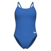 Stroje kąpielowe - WOMEN'S SWIMSUIT LACE BACK SOLID 004651/702 - miniaturka - grafika 1