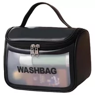 Kosmetyczki, organizery i kuferki - Kosmetyczka rozkładana WASHBAG kuferek czarny KS46CZ - miniaturka - grafika 1