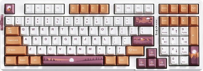 Endgame Gear VGN V98 Pro Gaming Tastatur, Berry Ice Cream - Twilight US V98 PRO V2 BICA