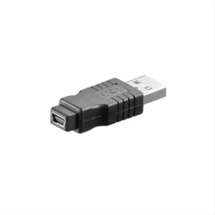 MicroConnect USB-A microUSB Czarny USBAMBFMINI - Adaptery i przejściówki - miniaturka - grafika 1