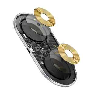 Baseus Simple 2w1 ładowarka bezprzewodowa Qi do telefonu i słuchawek AirPods 15W biały (WXJK-02) - Ładowarki do telefonów - miniaturka - grafika 7