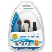 Słuchawki - Esperanza EH123 czarno-czerwone - miniaturka - grafika 1