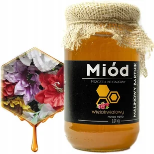 MIÓD WIELOKWIATOWY 1 KG - Tegoroczny 2024, z Polski - Miód - miniaturka - grafika 1