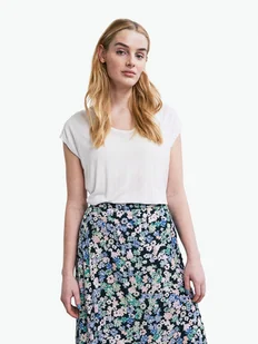 Pieces T-Shirt Billo 17078732 Biały Loose Fit - Koszulki i topy damskie - miniaturka - grafika 1