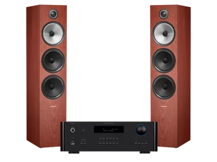 Rotel RA-1572 MK II (czarny) + 703 S2 (różany) - Zestawy stereo - miniaturka - grafika 1