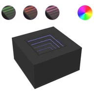 Ławy i stoliki kawowe - vidaXL stolik kawowy LED czarny 60x60x40 cm materiał drewnopochodny - miniaturka - grafika 1