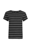 Koszulki i topy damskie - O'Neill O'Neill Koszulka damska Essential z okrągłym dekoltem, z okrągłym dekoltem wielokolorowa Black With White S-XL 1P7324 - miniaturka - grafika 1