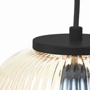 Brilliant Lampa wisząca Kaizen, długość 105 cm, bursztynowa, 3-punktowa, szkło - Lampy sufitowe - miniaturka - grafika 2