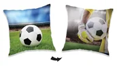 Kołdry i poduszki dla dzieci - Poduszka Fotball, 40 x 40 cm - miniaturka - grafika 1