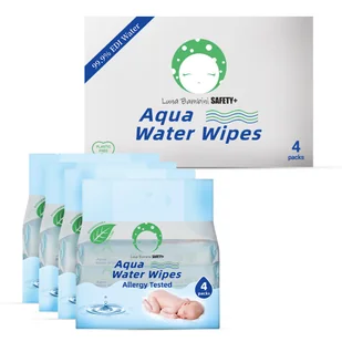 Chusteczki wodne Aqua Water Wipes KARTON 800 szt. (4x4x50 szt.) - Chusteczki nawilżane - miniaturka - grafika 1